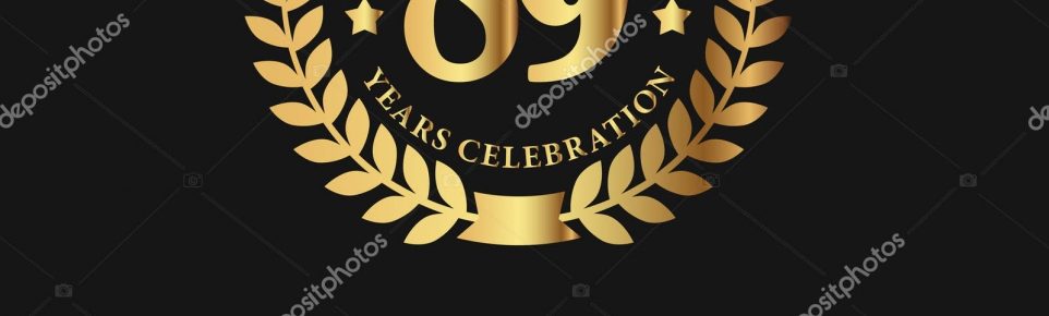 depositphotos 140901554 stock illustration golden laurel wreath 89 anniversary